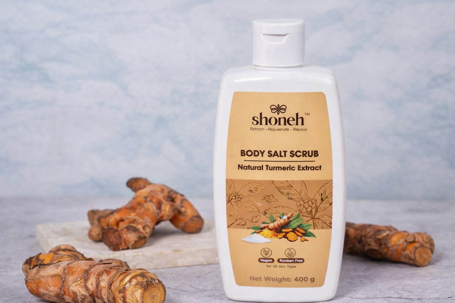 Turmeric Body Salt Scrub  Creamy & Aromatic